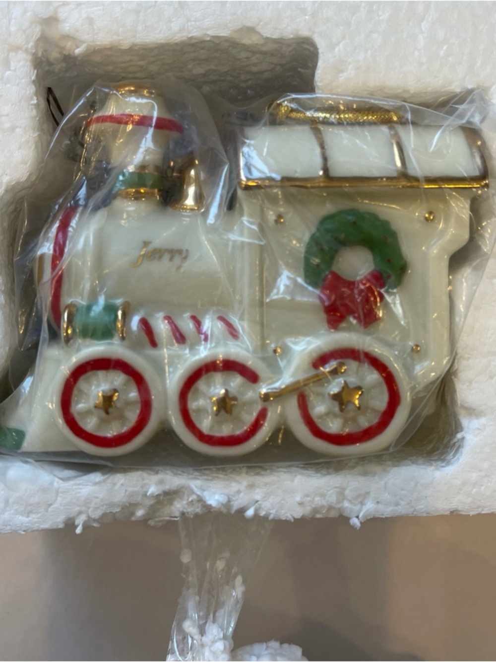 Lenox Fine China HOLIDAY Train  Christmas  Ornament Personalized Jerry